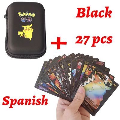 【CW】▥㍿  Cards Metal Gold Spanish Album Trading Storage Collection Holds Game Card Kids