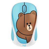 Logitech LINE FRIENDS Wireless Mouse 2.4GHz Mini Colorful Cartoon USB Receiver Optical Sensor Office Gaming Mouse for PC Laptop