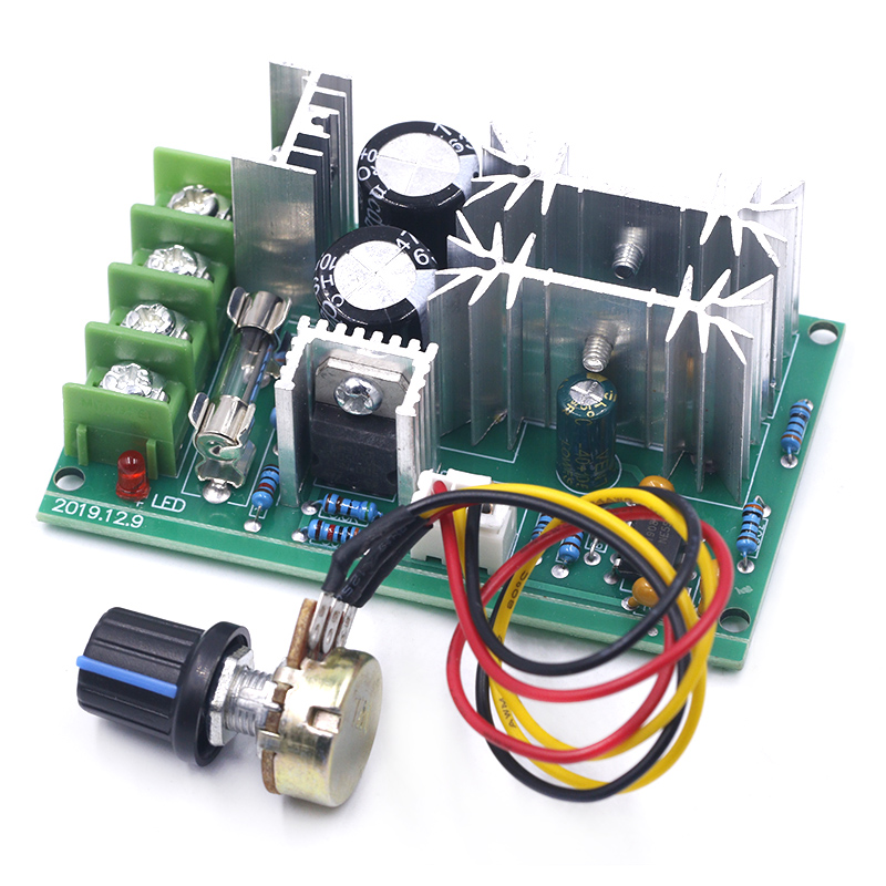 10V~60V 1200W PWM DC Motor Speed Control Switch Controller Volt Regulator Dimmer 
