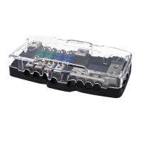 4 Way Car Mini ANL Blade Fuse Holder 2 In 4 Out บล็อกการกระจายพลังงาน