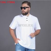 high quality summer men polo shirt short sleeve large size 10XL 11XL 12XL letter Ice silk tees turn down collar loose tops 54 70 Towels