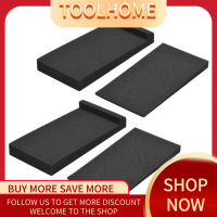 2 Packs High Density Acoustic Isolation Foam Isolation Pads 27 * 14cm Usable Area for Studio Monitor Speaker