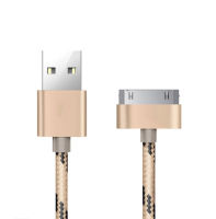 COOLGUY สายชาร์จข้อมูล Usb 1ม. สำหรับ Iphone 4 4S และ Ipad 2 3