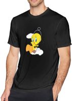 Mens Tweety Bird Tshirt Cotton Soft Adults Short Sleeved Tees