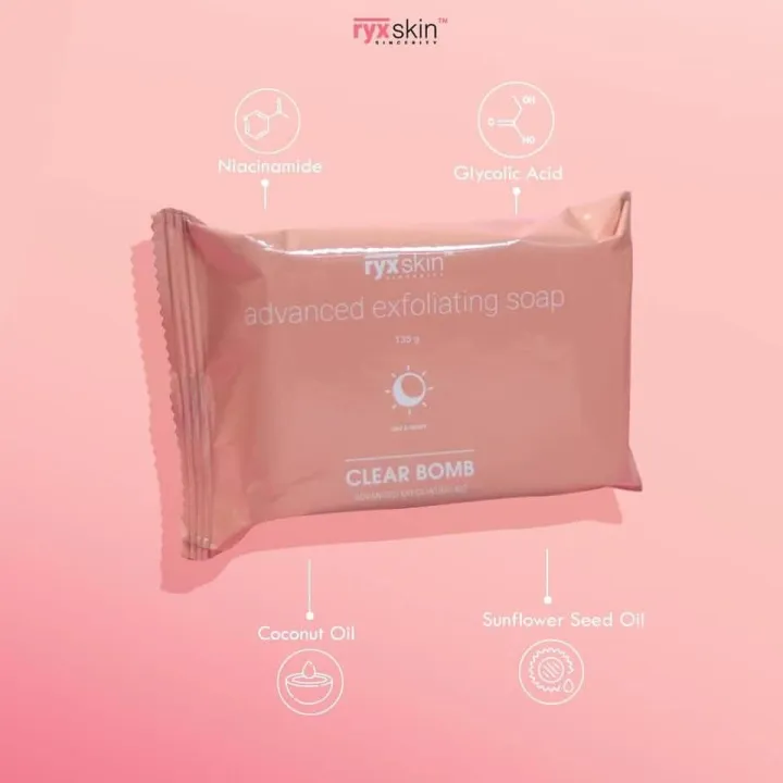 Ryxskin Clearbomb advanced exfoilating soap 135g | Lazada PH