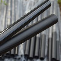 1PCS Length 1000mm  Twill Matte Glossy Carbon Fiber Tube Pipe High Composite Hardness Material 3K For Plant Protection Aircraft Wires Leads Adapters