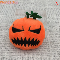 ?【Lowest price】Wonderful ตุ๊กตายัดไส้ฟักทองวันฮาโลวีน8cm, จี้ของเล่นกระเป๋าพวงกุญแจของขวัญตกแต่ง