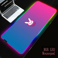 Overwatch LED Big Anime Mousepad PC Gamer Cute Kawaii RGB Gaming Mouse Pad Rubber Otaku Laptop Notebook Desk Mat Tapis De Souris