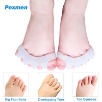 ▦ Pexmen 2/4Pcs Childrens Gel Toe Separator Bunion Corrector Kids Toe Protector Spacer Bunion Pad Feet Overlapping Hallux Valgus