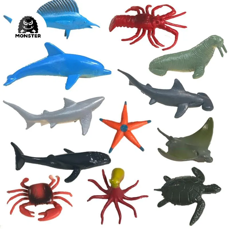 Monster Simulation Animal Marine Life Toy Model Great White Shark Turtle Marine  Animal Model Plastic Small Toy Gift | Lazada PH