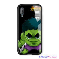 UCUC เคสโทรศัพท์เคสสำหรับ Samsung A02/ M02ปลอก Samsung Galaxy M02การ์ตูนสำหรับสาว Marvel กรณี เคสมือถือ เคสโทรศัพท์ เคส สำหรับ Man Ironman ฝาครอบ Glossy กระจกเทมเปอร์กรณีปลอก