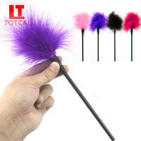 1PCS Feather Stick Clit Tickle เครื่องกระตุ้นเต้านมของเล่นสำหรับผู้หญิง Soft Feather Whip Flirt Slave สำหรับคู่เกมผู้ใหญ่