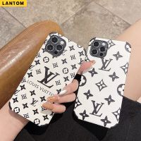 LANTOM  เคสโทรศัพท์มือถือกันกระแทกอ่อนนุ่มสำหรับ iPhone 14 13 12 11 Pro Max XS XR X 8 7 Plus + SE 2020 กรณีซิลิโคนกันกระแทก