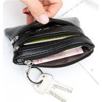 【CW】▲  Men Leather Coin Purse Wallet Clutch Small Change Soft Card Cash Holder Dollars