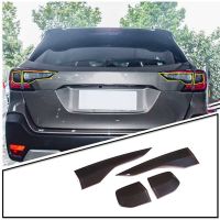 4Pcs Car Smoked Black Taillight Lamp Hoods Tail Light Trim Garnish Lamp Hoods for Subaru Outback 2021-2023