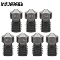 ✕ 5/10pcs/lot 3D Printer Parts Hardened Steel Die Steel Nozzle 1.75mm 0.2/0.3/0.4/0.5mm For Printer Ender3 E3D V6 Hot End Prusa I3