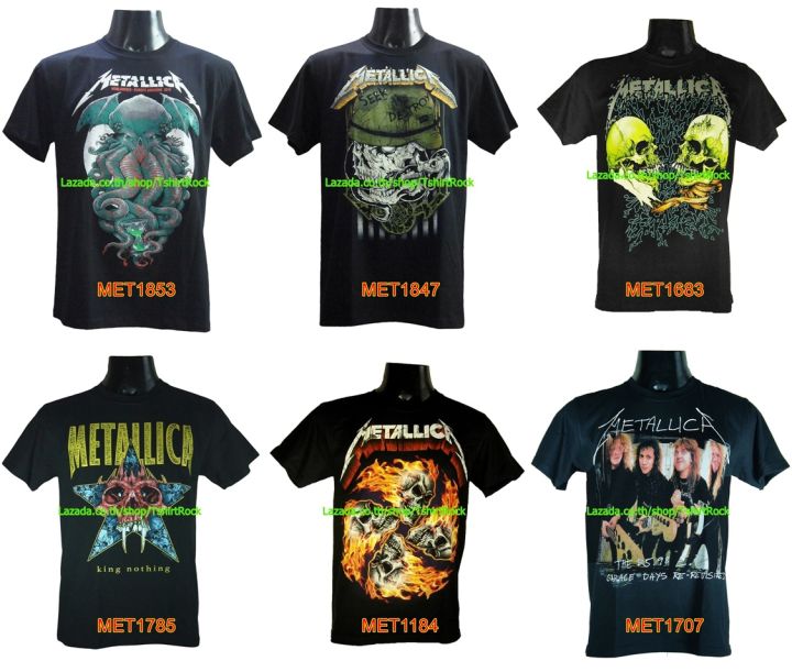 เสื้อวง-metallica-เมทัลลิกา-ไซส์ยุโรป-เสื้อยืดวงดนตรีร็อค-มีปลายทาง