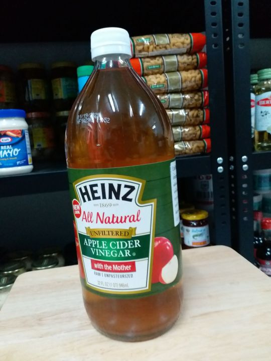 น้ำส้มสายชูหมักจากแอปเปิ้ล-ชนิดไม่ผ่านการกรอง-ตราไฮนซ์-946-มล-ผลิตโดย-คราฟท์-ไฮนซ์-ประเทศสหรัฐอเมริกา-apple-cider-vinegar