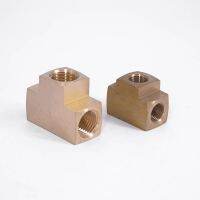 [HOT] 1/8 quot; 1/4 quot; 3/8 quot; 1/2 quot; NPT Female Tee 3 Ways Brass Pipe Fitting Coupler Connector Water Gas Fuel