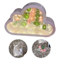 Ins Handmade DIY Cloud Tulip กระจกขนาดเล็ก Night Light วันเกิดตกแต่งหัวใจห้องนั่งเล่นสาวเดสก์ท็อปวันหยุด INS ของขวัญ G N3B6