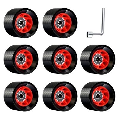 8Pack 95A 58mmx39mm,Indoor Quad Roller Skate Wheels,PU Wear-Resistant Wheels Double-Row Roller Skates Accessories