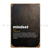 Celestineor Creative Mindset โปสเตอร์แผ่นโลหะ,การออกแบบที่ไม่ซ้ำกัน,เหมาะสำหรับตกแต่งบ้าน,โปสเตอร์ป้ายดีบุก