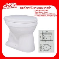 Asiatic สุขภัณฑ์นั่งราบแบบราดน้ำ รุ่นMS3902