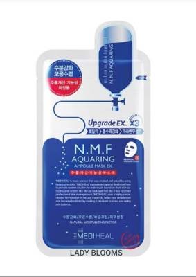 MEDIHEAL N.M.F AQUARING AMPOULE MASK EX. (27 ml.) แผ่นมาส์กสำหรับผิวแห้งกร้านขาดน้ำ