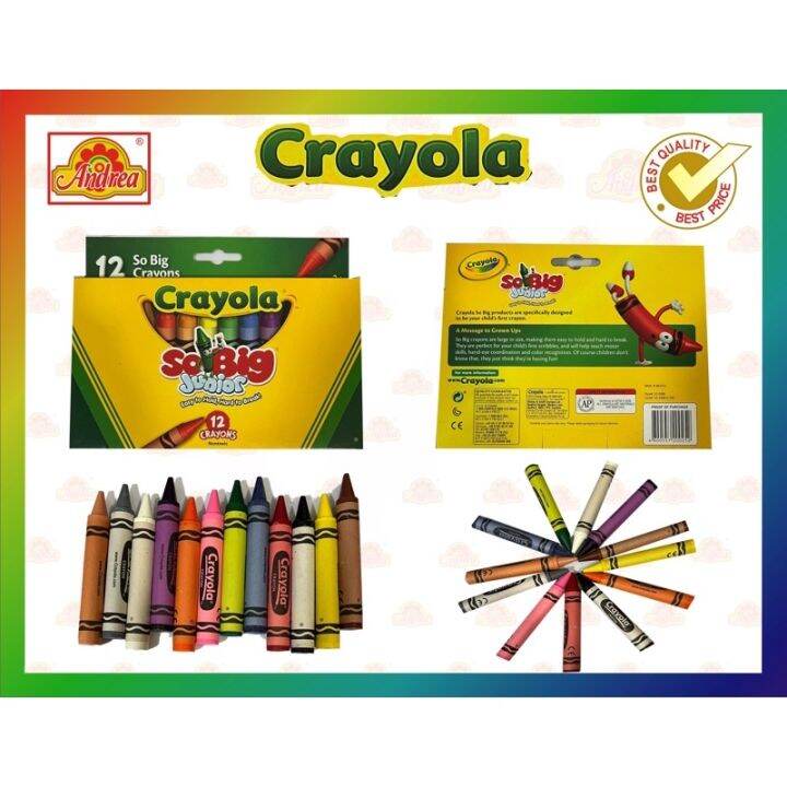 ♥CRAYOLA SO BIG JUNIOR 12 | Andrea | Lazada PH