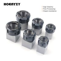 สแควร์ ER32 ER25 ER40 Chuck Block Hard Steel Hex ER Spring Collet Seat เหมาะสําหรับเครื่องกลึง CNC เครื่องแกะสลัก