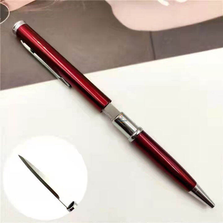 taharrgr Ballpoint Pen with Cutter Knife Portable Disassemble Courier