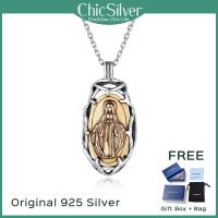 สร้อยคอ ChicSilver Virgin Mary เครื่องประดับเงินแท้925เครื่องประดับชาวคริสต์