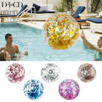 ป่าร้อน LIN431 - ✶☊✸ 40/60cm Inflatable Glitter Beach Transparent Sequin Balls Pool Kids