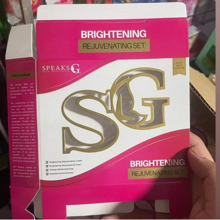 Speaks G Rejuvenating Set New Packaging (Whitening and Pimple and Acne