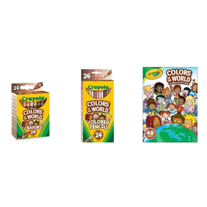 Crayola Colors of the World Crayon Colored Pencil Coloring Book Lazada PH