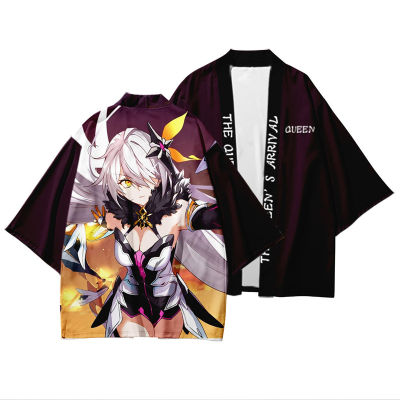 Honkai impact kimono shirt Rita rossweisse kallen kaslana yae SAKURA Raiden โดย Seele vollerei คอสเพลย์ kimono jaori yukata