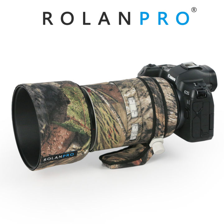 rolanpro-เลนส์กันน้ำซองสำหรับแคนน่อน-rf-70-200มม-f2-8-l-คือที่บังฝนอำพรางแบบ-usm-ป้องกันอุปกรณ์ป้องกันเลนส์