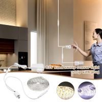 ✼☋✜ A.GO. 12V Smart Switch LED Cabinet Lights Hand Motion Sensor LED Strip Kitchen Bedroom Decoration Night Lamp