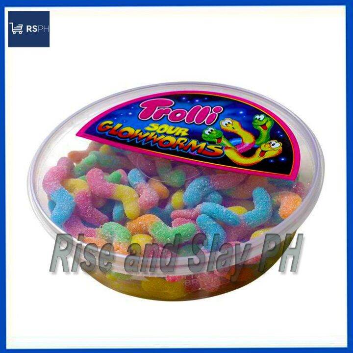 Trolli Sour Gummy Glow Worms 500g Tub Lazada Ph