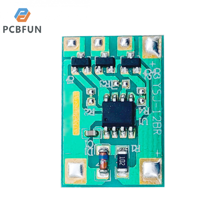 pcbfun-ตัวควบคุมไฟทางเดิน-dc-3v-12v-ไฟสัญญาณหรี่อัตโนมัติไดร์เวอร์ไฟโมดูลแฟลชช้า