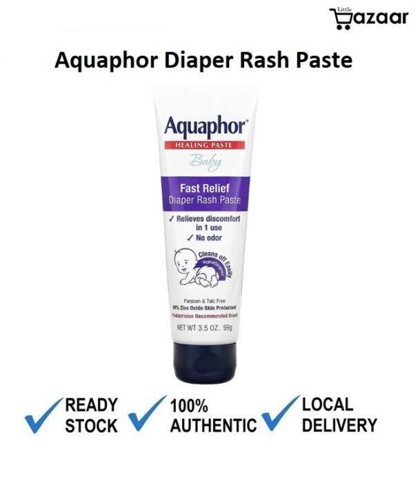Aquaphor Baby, Healing Paste, Fast Relief Diaper Rash Paste (99g