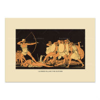 Greek vintage prints, Etruscan vases, Ulysses and his dog, and Penelope’s encounter, Odysseus prepares to fight Erus. Printed po