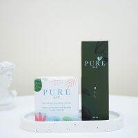 1 เซต 2 ชิ้น ชุดเซตเพียว (NEW แพ็คเกจ) ดูแลผิวและกลิ่นตัว ครีมเพียว PURE ครีมทารักแร้เพียว ของแท้ 50 กรัม + เพียวออย PURE OIL คราบดำ 100 มล.