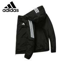 ✥ Adida.s เสื้อแจ็กเก็ต เสื้อกันลม กันน้ํา เหมาะกับการวิ่ง ปีนเขา ตกปลา กลางแจ้ง สไตล์คลาสสิก สําหรับผู้ชาย