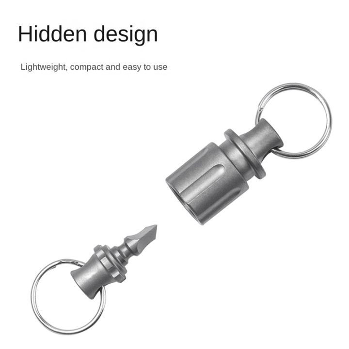 1-piece-titanium-quick-release-keychain-detachable-double-end-swivel-key-chain-connector-kit-heavy-duty-car-key-clip-titanium-alloy
