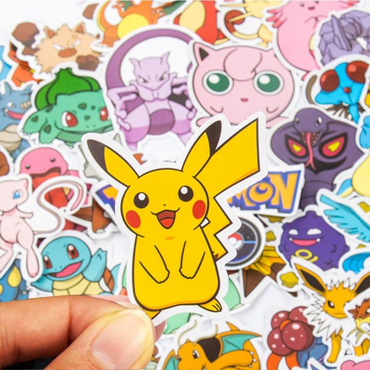 Pokemon Stickers Waterproof, Skateboard Bicycle Guitar