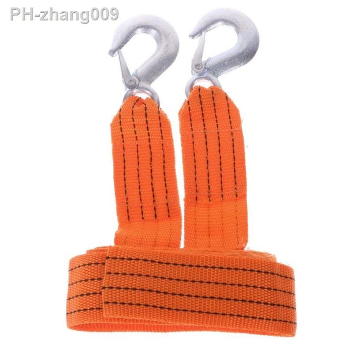 car-4m-3-ton-tow-towing-pull-rope-strap-hooks-heavy-duty-road-recovery-new