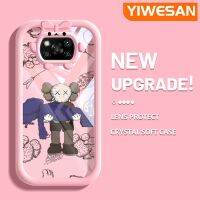 YIWESAN เคสสำหรับ Xiaomi X3 POCO X3 NFC Poco Pro X3การ์ตูนแฟชั่นตุ๊กตาสีสันซิลิโคนอ่อนชัดเจนกันกระแทกเคสโทรศัพท์น่ารักรูปทรงมอนสเตอร์น้อยเลนส์กล้องถ่ายรูปใส