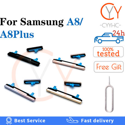 สำหรับ Samsung Galaxy A8 Plus 2018 A530 A530F A530N A8 + A730 A730F A8Plus โทรศัพท์กรอบ Power ปุ่มด้านข้างปุ่มปุ่มปุ่มเปลี่ยนอะไหล่ใหม่