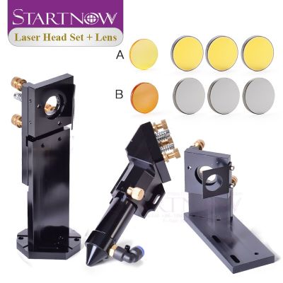Startnow CO2 Laser Head Set with Dimming Target Dia.20 FL 50.8 &amp; 101.6mm D25/Mirror Integrative Holder For Laser Cutting Machine